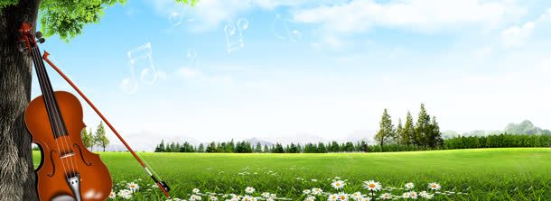 提琴清新唯美背景bannerjpg设计背景_新图网 https://ixintu.com banner 提琴 清新 背景