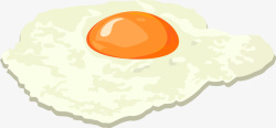 黄色煎蛋美丽白色鸡蛋煎蛋高清图片