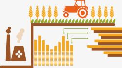 农业发展手绘工业农业发展图标矢量图高清图片
