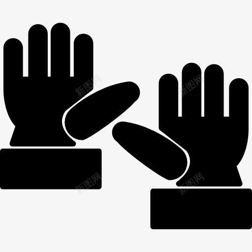 手套图标png_新图网 https://ixintu.com 保护手套 工具 工具和器具 手套 手的轮廓 概述了 自己做的