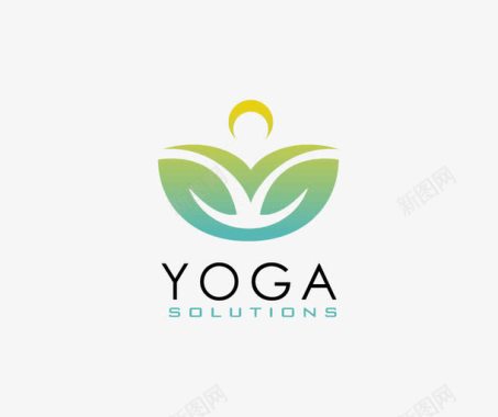 瑜伽精美logo图标图标