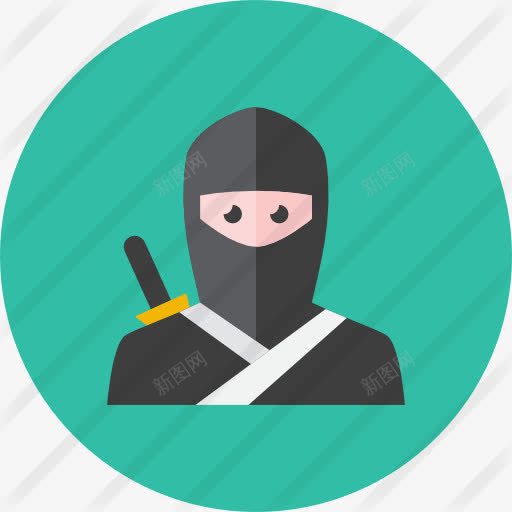 Ninja图标png_新图网 https://ixintu.com 头像 忍者 忍者图案 用户 社会概况