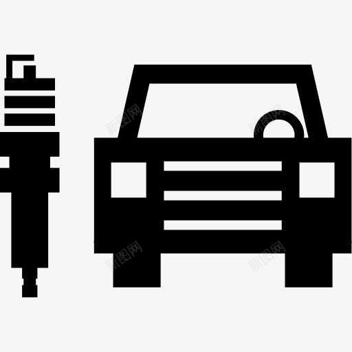 电动汽车和插图标png_新图网 https://ixintu.com 充电插头 工具和器具 汽车 运输