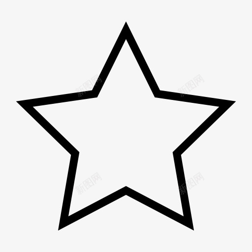 五角星符号图标png_新图网 https://ixintu.com 五角星 星星