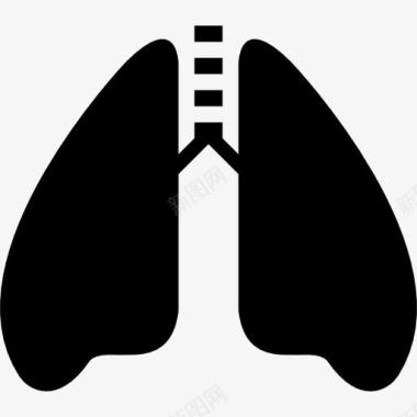 肺与气管图标图标