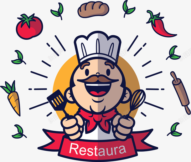 烹饪养生美食餐厅矢量图ai免抠素材_新图网 https://ixintu.com 养生餐厅 烹饪美食 矢量png 美食 餐厅 餐厅大厨 矢量图