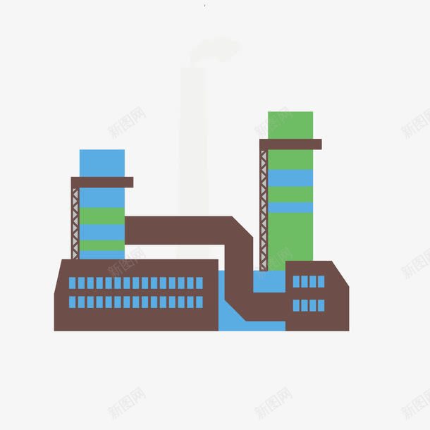 卡通煤炭运输厂石油发电厂png免抠素材_新图网 https://ixintu.com 卡通 发电厂插图 煤炭运输厂 石油化工 石油化工发电厂