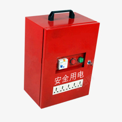 手提移动电柜红色便携式小型电柜高清图片