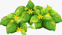 绿色植物小清新手绘绿叶高清图片