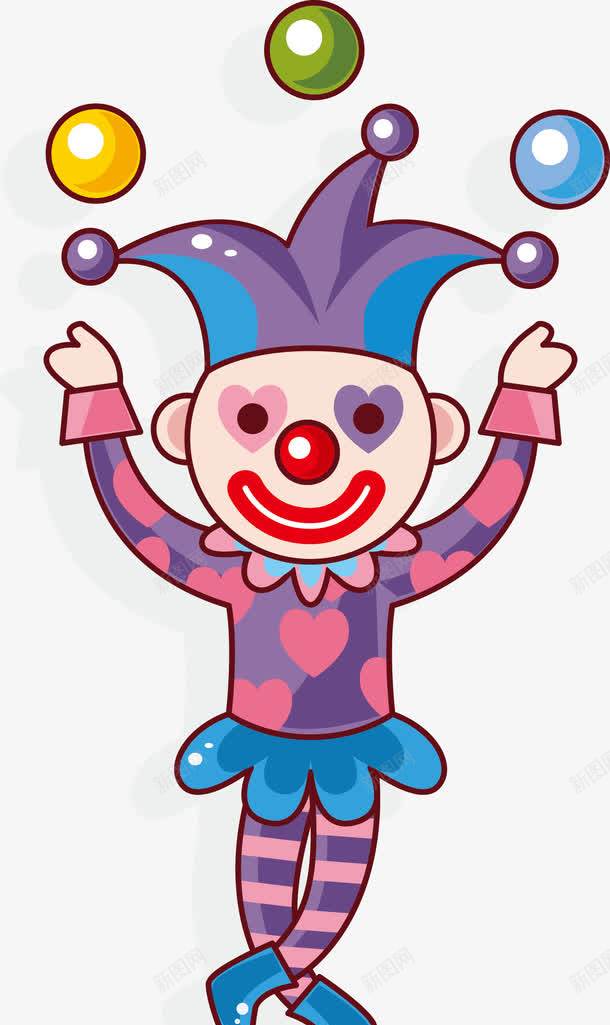 小丑扔球杂技表演元素png免抠素材_新图网 https://ixintu.com joker 小丑 扔球矢量 抛球 杂技 表演