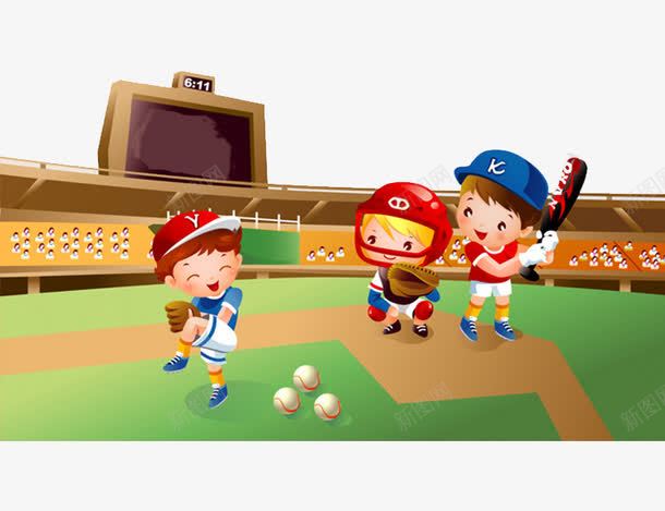 棒球选手png免抠素材_新图网 https://ixintu.com 动漫 可爱 小小棒球选手 棒球 棒球场 棒球棍