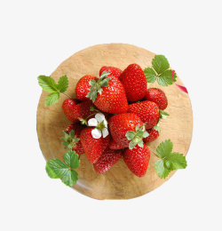 有机草莓纯天然生态草莓高清图片