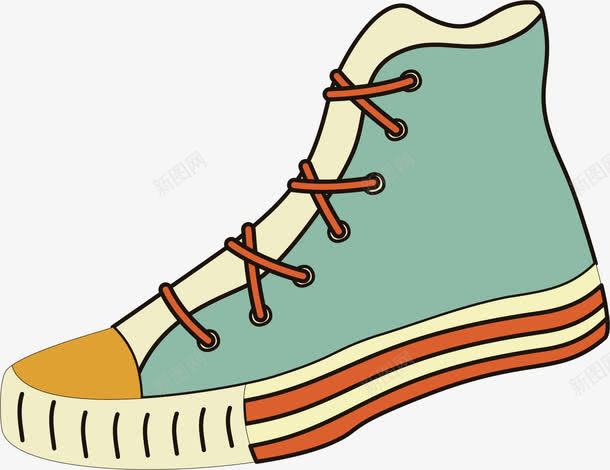 水彩绿色板鞋png免抠素材_新图网 https://ixintu.com 单鞋 卡通手绘 帆布鞋 板鞋 水彩 绿色 鞋子 鞋带
