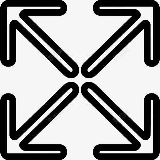 扩展四概述箭头接口符号图标png_新图网 https://ixintu.com 四 扩展 按钮 接口 箭头