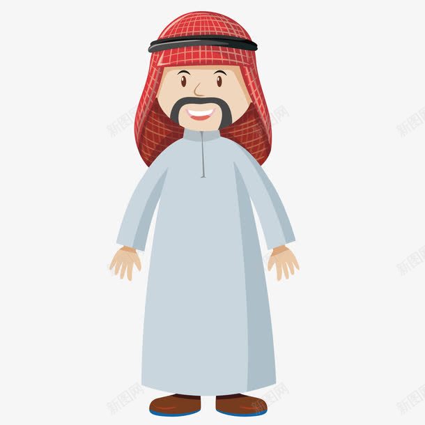 阿拉伯png免抠素材_新图网 https://ixintu.com 中年人 卡通 男子 男性