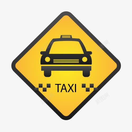 TAXI图标png_新图网 https://ixintu.com AI TAXI 出租车 图标 标志 的士