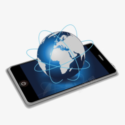 智能手机全球网络素材