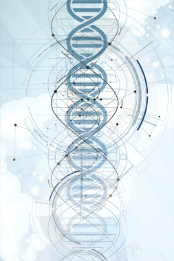 DNA科技背景矢量图背景