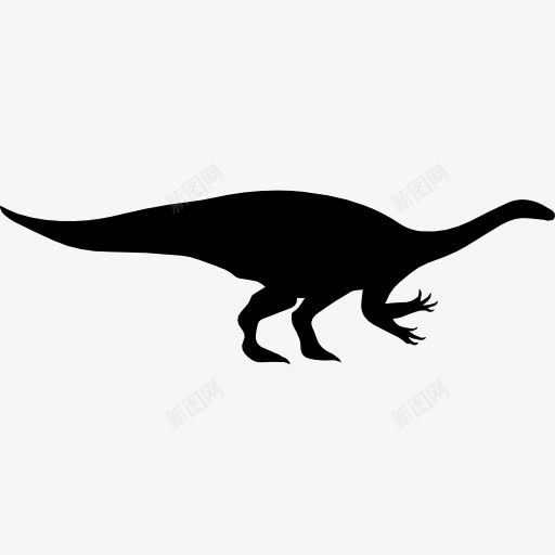 恐龙形状的Plateosaurus图标png_新图网 https://ixintu.com 动物 形状 恐龙 板龙 轮廓