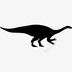 板龙恐龙形状的Plateosaurus图标高清图片