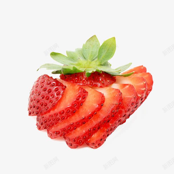 切瓣的草莓png免抠素材_新图网 https://ixintu.com 切瓣的草莓 实物 水果 红色 草莓