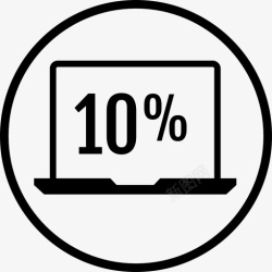 percent数据图图形信息笔记本电脑十信图标高清图片