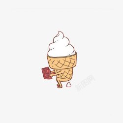 拉粑粑冰淇淋拉粑粑高清图片