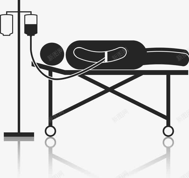 病人在输液png免抠素材_新图网 https://ixintu.com 医生 医疗 手绘疫苗打针插画 打针 疫苗打针 病人 输液