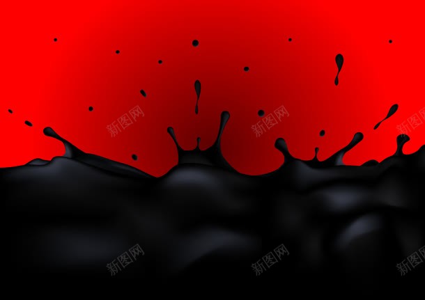 红色壁纸黑色墨迹jpg设计背景_新图网 https://ixintu.com 墨迹 壁纸 红色 黑色