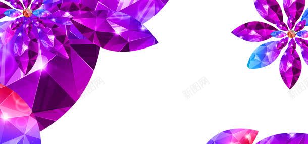 紫色唯美花朵背景jpg设计背景_新图网 https://ixintu.com 形状 时尚 现代 简约背景 紫色背景 背景 花