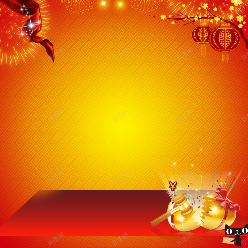 新年喜庆主图背景psd设计背景_新图网 https://ixintu.com 中国风 主图 喜庆 新年