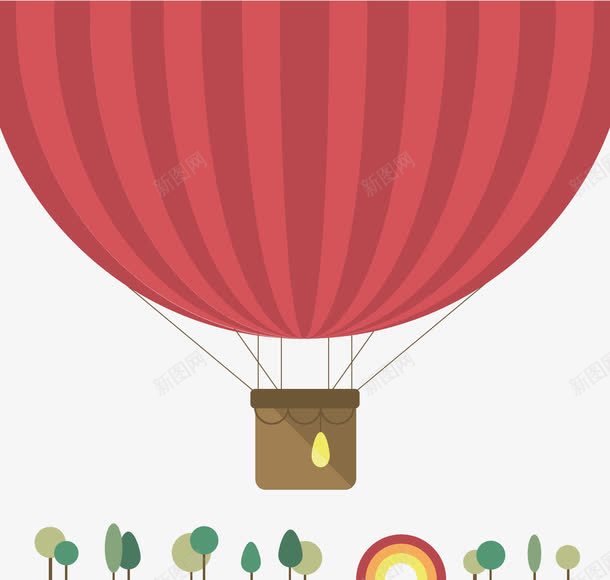 背景装饰图案热气球卡通元素png免抠素材_新图网 https://ixintu.com 卡通元素 扁平化 热气球 背景装饰图案