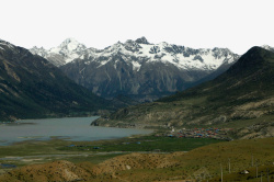 西藏景点然乌湖素材