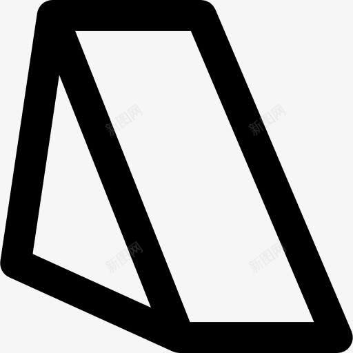 三角棱镜的轮廓图标png_新图网 https://ixintu.com 形状 数学 棱镜 轮廓 轮廓三角形