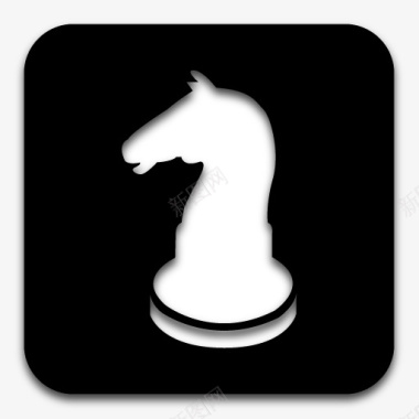 应用程序国际象棋blackicons图标图标