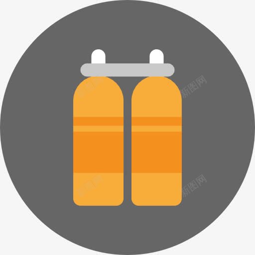 氧气罐图标png_新图网 https://ixintu.com 储气罐 氧气罐 潜水 运动用具