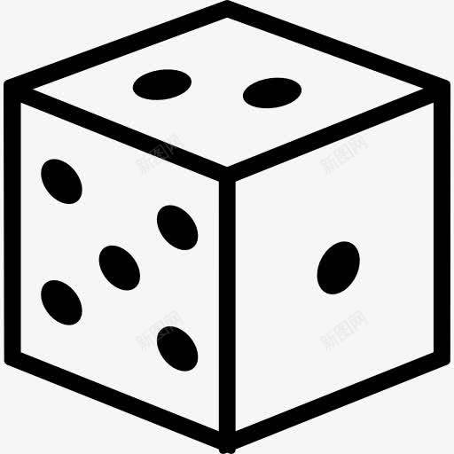 魔方的轮廓图标png_新图网 https://ixintu.com 变体 立方体 骰子 骰子的轮廓 骰子骰子的立方体