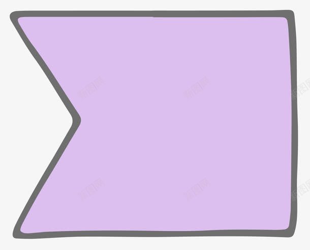 卡通紫色箭头图标png_新图网 https://ixintu.com 卡通 指示 方向 箭头 紫色