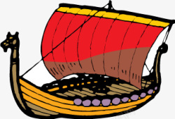 精美古代船矢量图素材