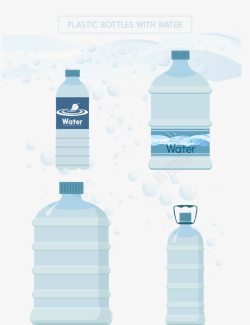 矿物水水瓶素材