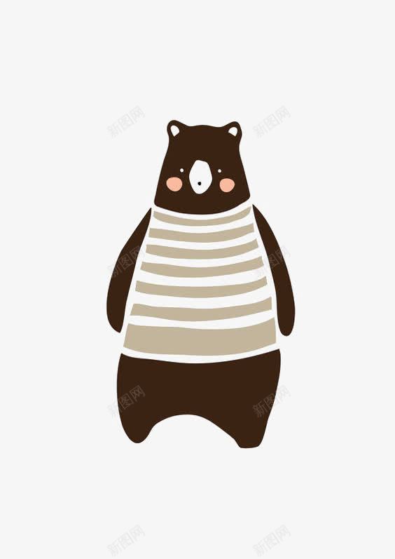 黑熊png免抠素材_新图网 https://ixintu.com 动物 卖萌 卡通 手绘
