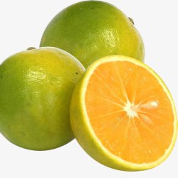 橙肉蜜瓜绿色的橙子高清图片