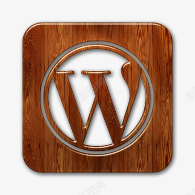 WordPress标志广场木社会网络图标图标