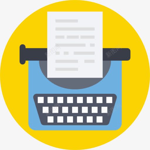 打字机图标png_新图网 https://ixintu.com 书写工具 写作 工具和用具 打字机 片 网页