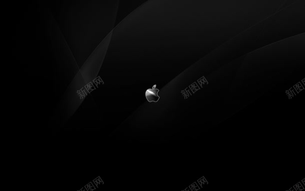黑色炫酷苹果电脑背景