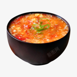 西红柿蛋花汤汤羹素材