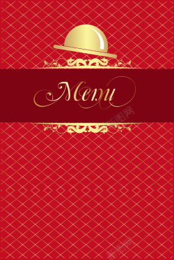 婚庆菜单红色喜庆菱格圣诞食品婚庆背景矢量图高清图片
