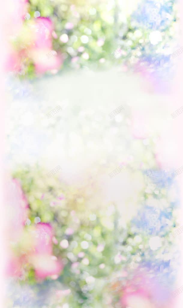 梦幻彩色花朵绿叶jpg设计背景_新图网 https://ixintu.com 彩色 梦幻 绿叶 花朵