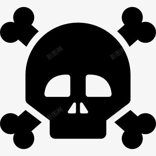 骷髅图标png_新图网 https://ixintu.com 医疗 海盗 颅骨 骨 骷髅