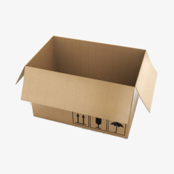 货物纸盒运输包装箱高清图片